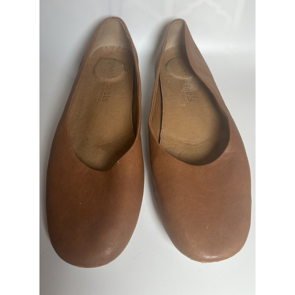 Gentle Souls Tan Leather Loafers